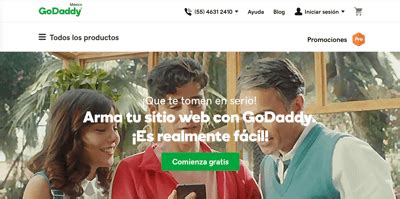 godaddy méxico sitio oficial.